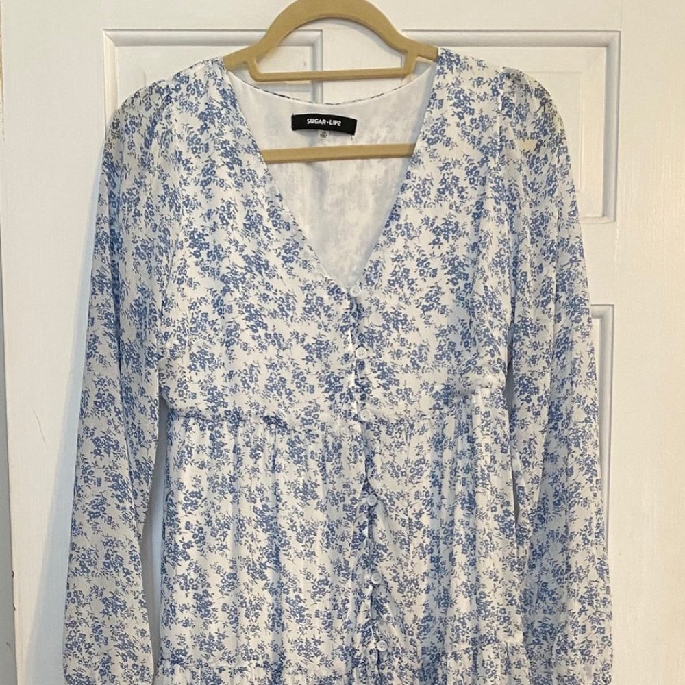 Sugarlips Ditsy Floral Print Dress, Size XS